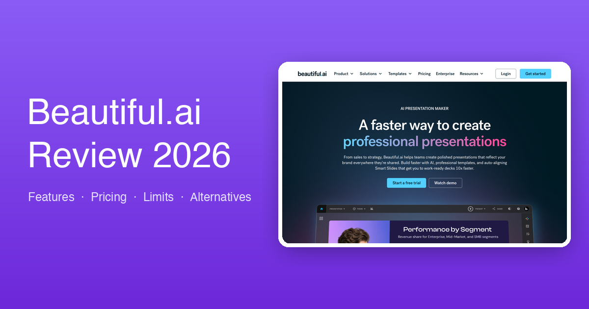 Image for Beautiful.ai Review 2026: Smart Templates, Pricing & Who Should Pick Something Else