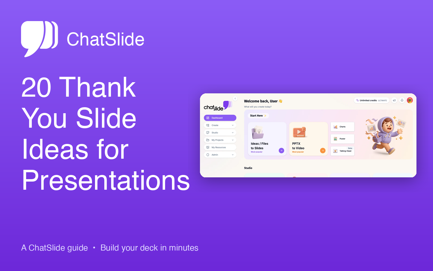 ChatSlide — 20 Thank You Slide Ideas for Presentations (2026)