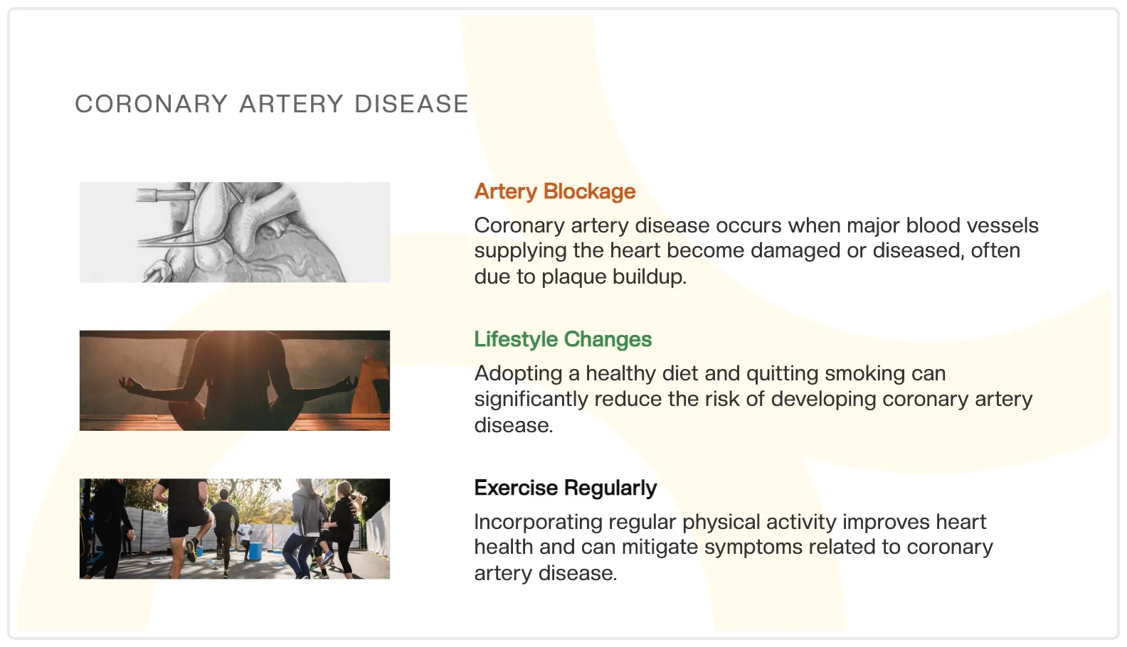 Patient education deck — Understanding Heart Disease: A Patient Education Guide
